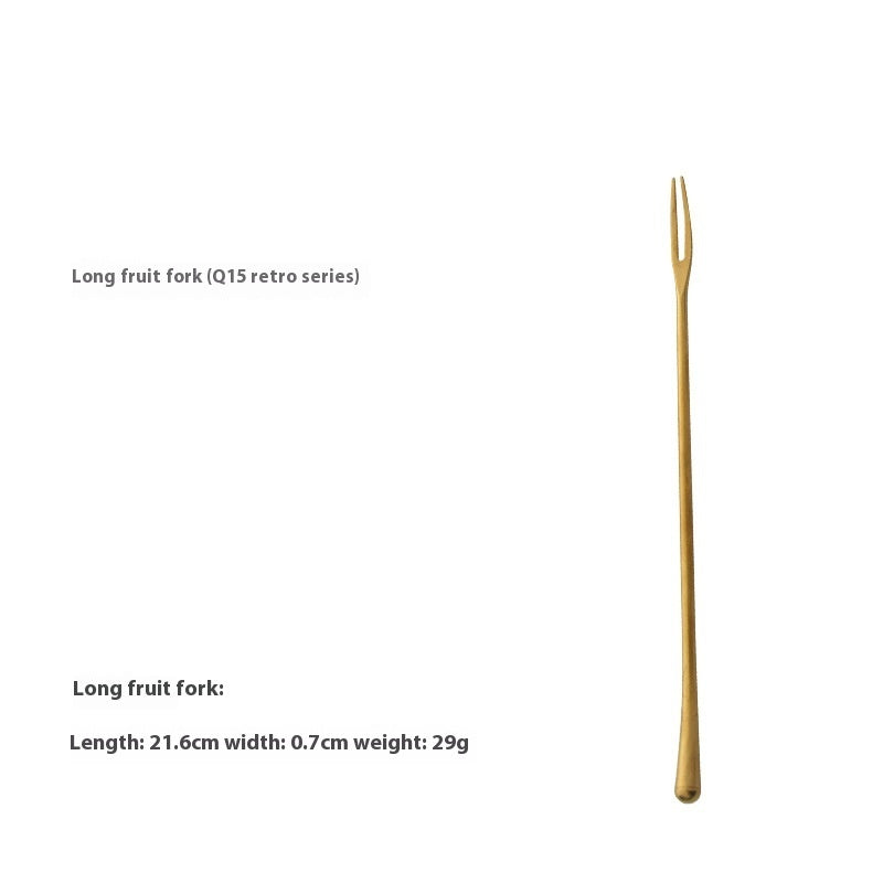 Retro Style Golden Cutlery Set